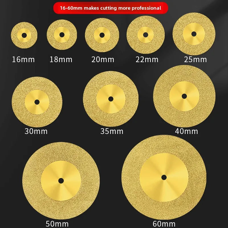 Tiling Cutting Small Slices Titanium-Coated Diamond Sand Small Saw Blades Stone Ceramic Jade Joint Cleaning and Grinding Sheets