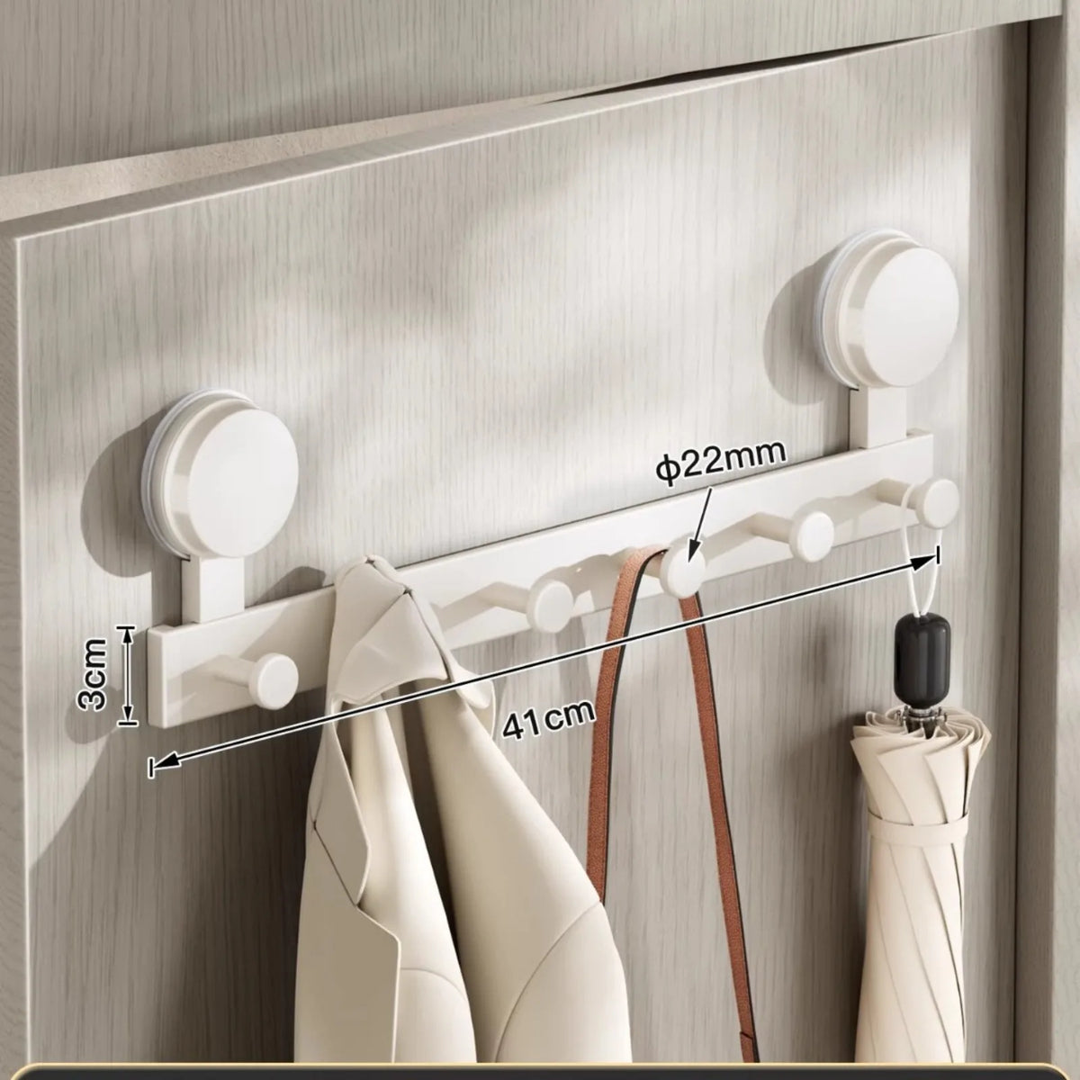 Suction Cup No Drilling Wall Mounted Hooks Rack Kitchen Storage Row Hook Holder Bathroom Towel Robe Coat Hangers Adhesive Hooks