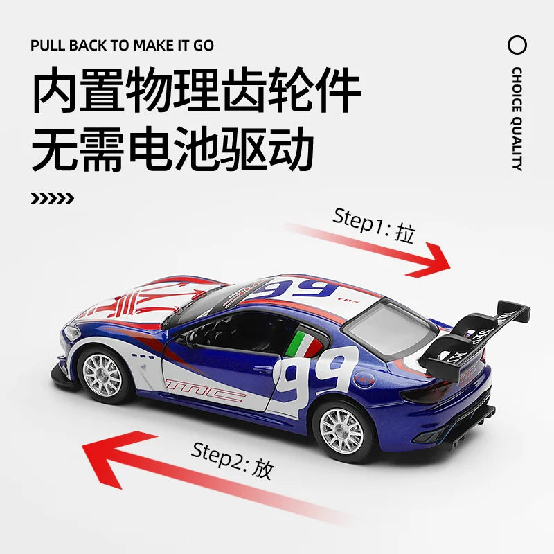 CCA MSZ 1:36~1:47 Lamborghini Aventador SVJ 63 Maserati Land Rover Guard BMW Benz Car Model With Helmet Acrylic Box Alloy Car