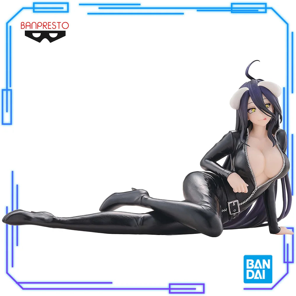 In Stock Bandai Original Genuine Banpresto Anime Overlord IV IF Relax Time Albedo 18cm Collection Model Toy Figure Birthday Gift