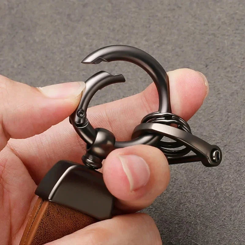 Vintage Leather Car Keychain Key Ring Pendant Fit For Nissan Sylphy N7 Qashqai J10 J11 Note Teana Navara Juke GTR 350Z Patrol Ti