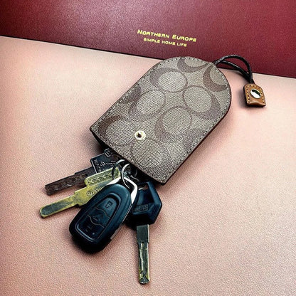 Fashion simple new men's and women's multi-function key bag Fashion retro car key bag remote control storage bag