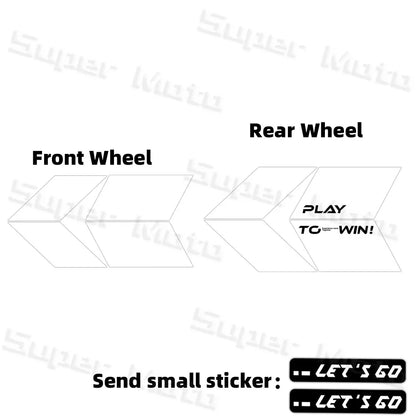 For 150nk150NK NK150 250NK 250SR 450NK 450SR 800NK Arrow Wheel Hub Stickers Accessories Rim Decoration Protection Decals