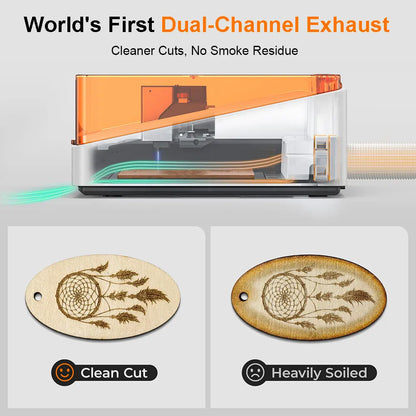 TOOCAA NOVA 20W Beginner-Friendly Laser Engraver With Smart Air Assist & Camera Enclosed Desktop Laser Cutter Machine Auto Focus
