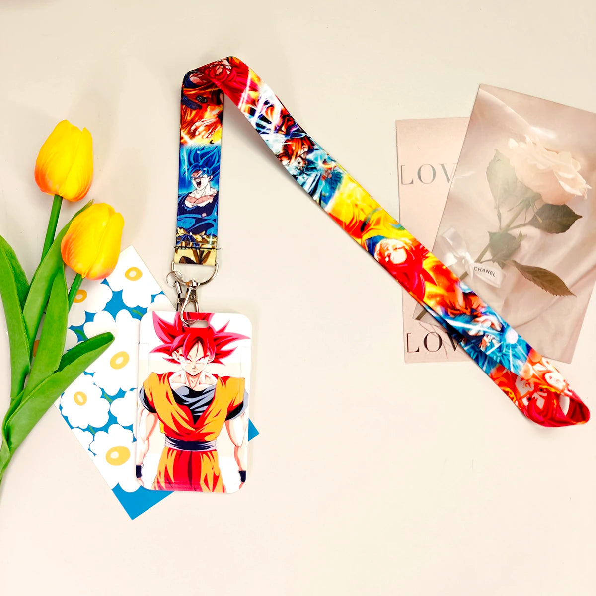 Wholesale Anime Movie Dragon Ball Lanyard Keys Neck Strap Card Badge Gym Key Chain Lanyard Key Holder DIY Hang Rope Keyrings
