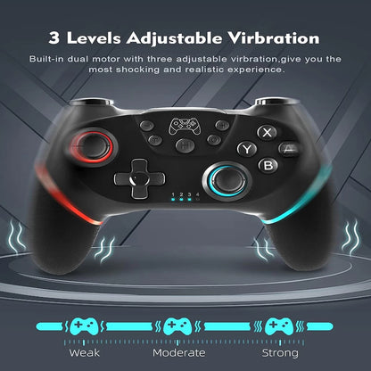 Wireless Controller For Switch2/Lite/NS Oled Console Bluetooth-Compatible Gamepad Android Phone PC Joystick Controle with 6-Axis