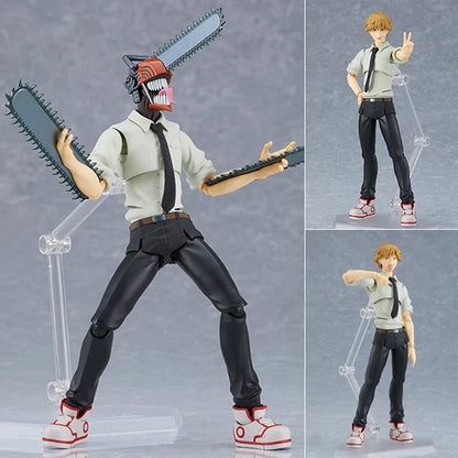 Chainsaw Man Power Bunny Girl Anime Figure Makima Action Figure Hayakawa Aki/Higashiyama Kobeni/Denji/Reze Figure Model Doll Toy