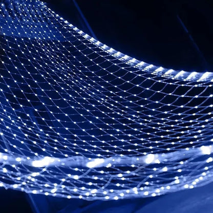 6x4M 3x3M LED Net Mesh Light Christmas Window Curtain String Light Outdoor Fairy Light Garland for Wedding Holiday Decor Lamp