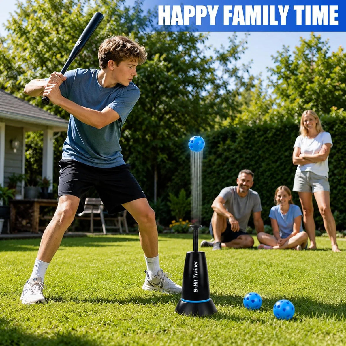 New Durable Nylon Baseball Tee Popper Batting Training Equipment No Pitcher Solo Hitting Power Practice for Baseball Softball