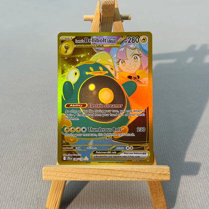 SVI JIG PTCG6-001 Tcg proxy PKM Cards Iono's Bellibolt ex Rare Collection Battle Toys Gifts for Hobbies home play