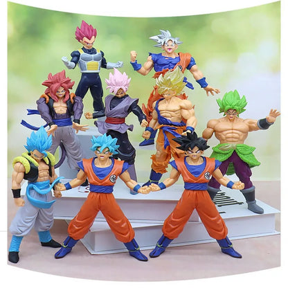Dragon Ball Z Super Saiyan Anime Figurine Model Gillen Rose Goku Broly Vegeta Ultra Instinct DBZ Action Figures Collection Toy