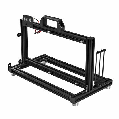 METALFISH ITX A4 Aluminum Open Frame Case, Vertical GPU, 240mm Cooler, Mini-ITX Compatible, DIY Gaming PC
