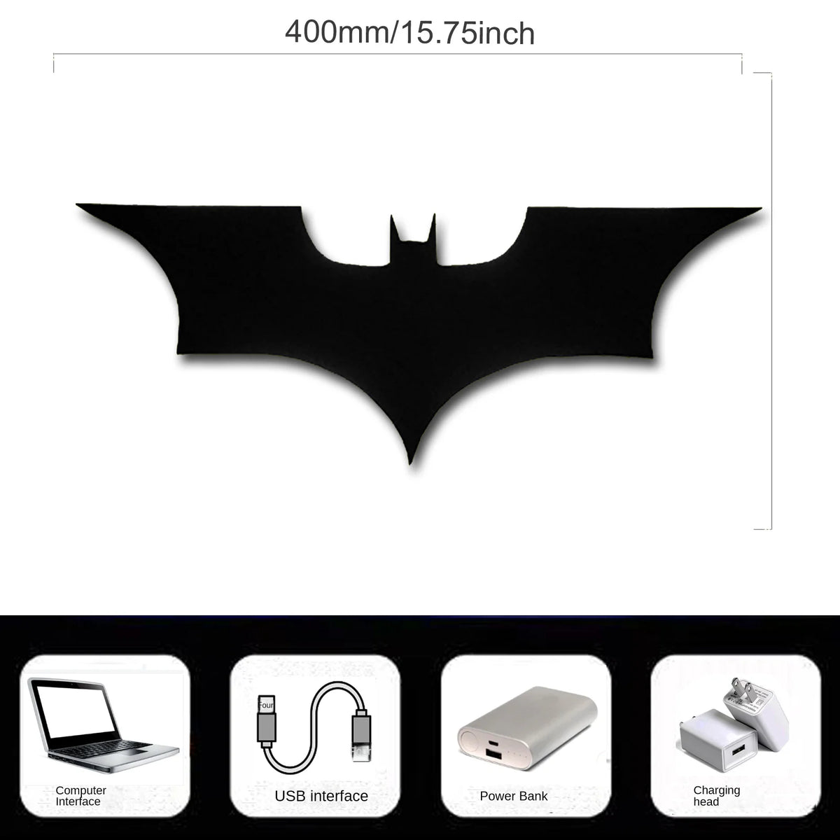 ZK50 Colorful And Cool LED Night Light Decorative Wall Lamp Plug-in Remote Control Color Changing Bat Wing Bedside Ambient Light