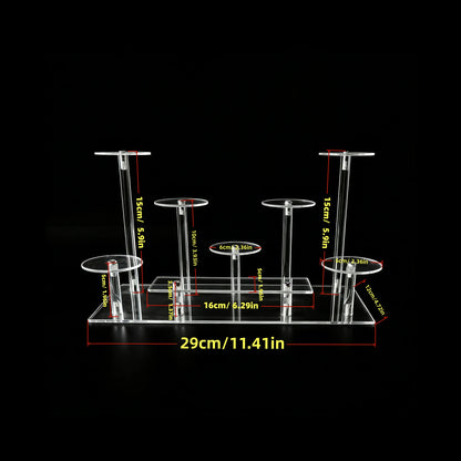 Acrylic Multi Functional Transparent Durable Display Rack, Suitable For Placing Jewelry, Cupcakes, Perfume, Dolls,Storage Rack