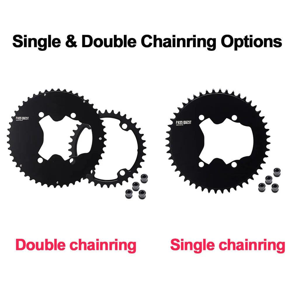 PASS QUEST 110 bcd chainring for Shimano ULTEGRA r8000 R8100 Narrow Wide road bike plate single dishe 54T 50 34T 52 36 53 39