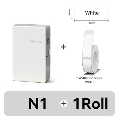 NIIMBOT N1/B18 Mini Portable Label Printer Thermal Transfer Pocket Label Maker With Long Life Ribbon And PET Stickers Gift