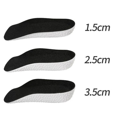 3.5CM Invisible Height Increasing Insoles Half Sole Heighten Sports Shoe Pad Inserts Men Women Orthopedic Arch Support Insole