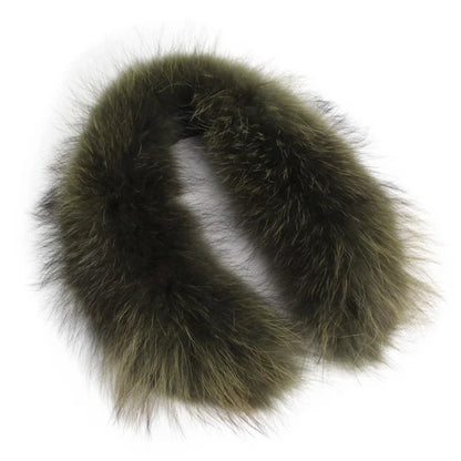 Real Raccoon Fur Collar Women Natural Fur Scarf  Winter Large Size Warm Wraps  Furry Fur Scarves for Coat Jackets Collars