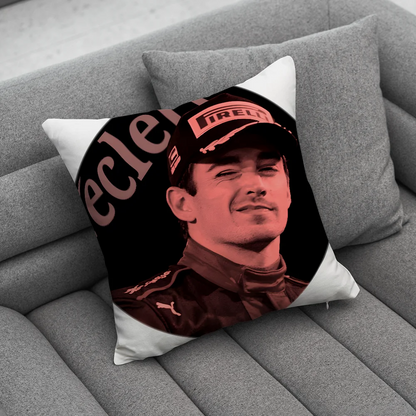 F1 16 C-Charles L-Leclerc Pillow Case Soft Cushion Cases for Farmhouse Sofa Decor Home Decorations and Protector