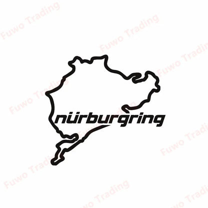Fashion Personality Car Sticker The Racing Track Nurburgring Vinyl Decal Window Bumper Motorcycle Fridge Laptop Decoration PVC