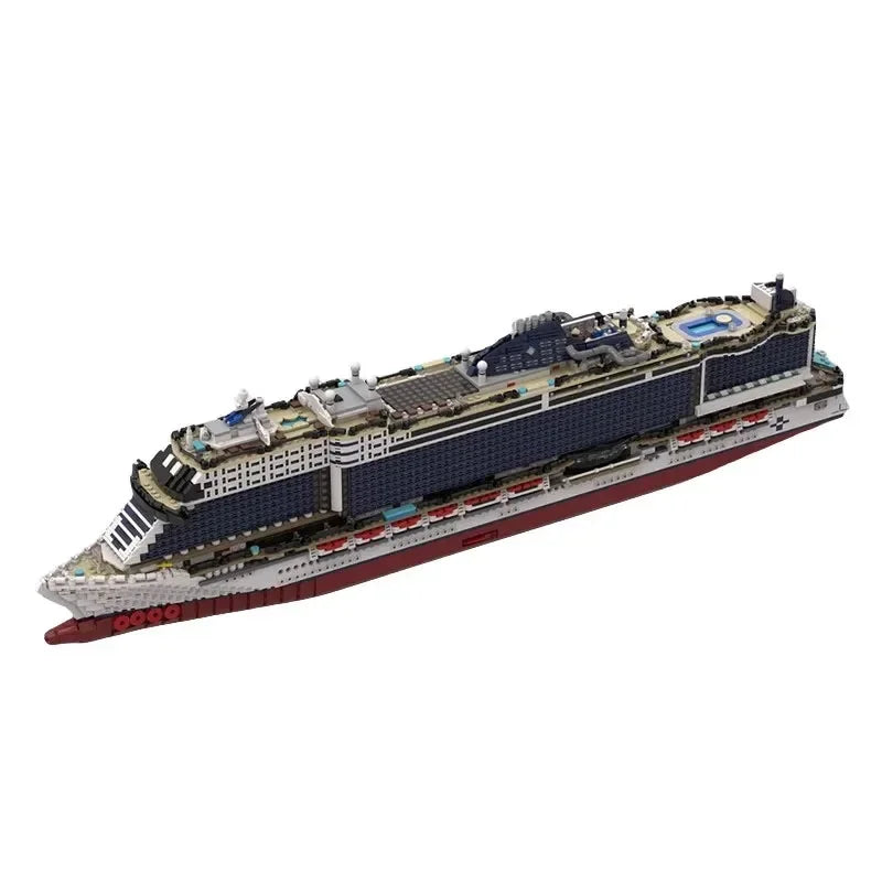 MOC-116714 Ocean Cargo Giant Ship Carrier Building Block Model • 6270 Parts Children's Birthday Building Blocks Toy Gifts
