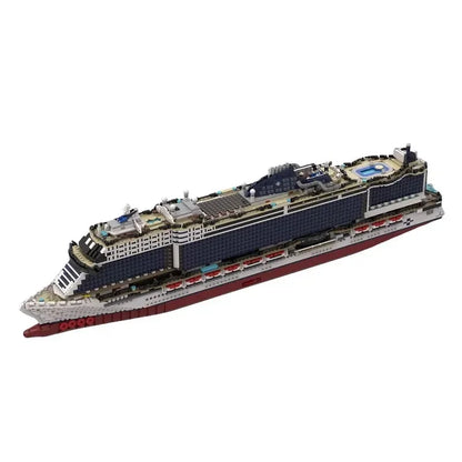 MOC-116714 Ocean Cargo Giant Ship Carrier Building Block Model • 6270 Parts Children's Birthday Building Blocks Toy Gifts