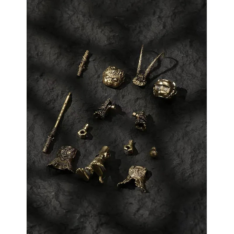 Original Logo 2026 Black Myth: Monkey King People Of Destiny Gold Armor Version Removable Magnetic Attachment Figurine Ornaments