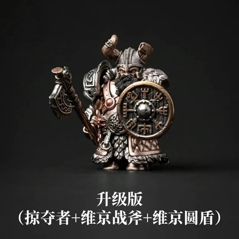 Original Logo Viking Raider Robber Building Blocks Warrior Magnetic Bricks Toys Detachable Metal Figurine Exquisite Box Version