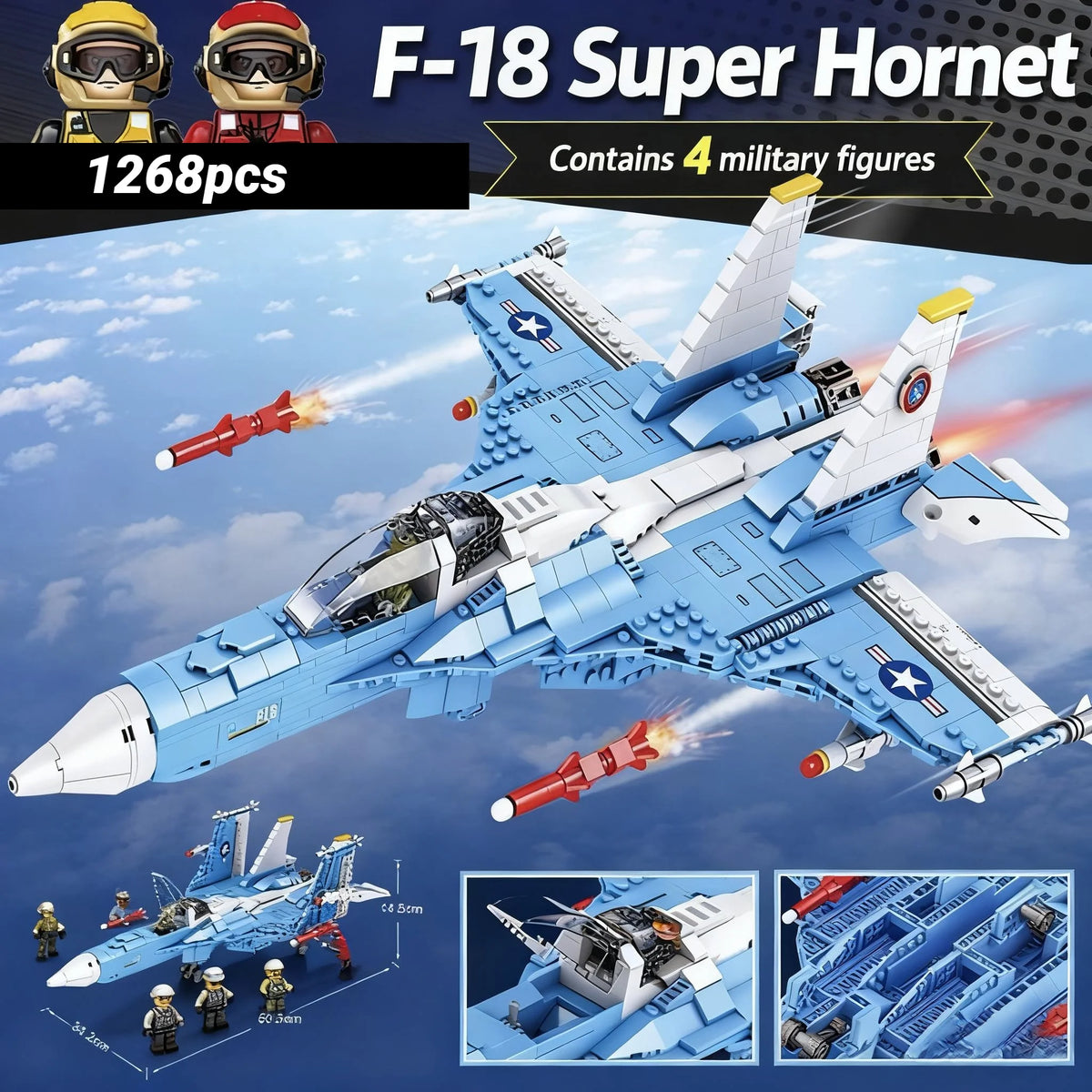 Air Force Military Theme Assembly Model J15 J20 Fighter Carrier-Based Aircraft Building Blocks Toy Gift For Boys