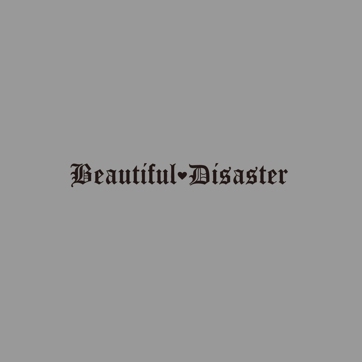 Beautiful Disaster Gothic Letter Vinyl Car Sticker JDM Modified Front and Rear Windshield Car Stickers Waterproof