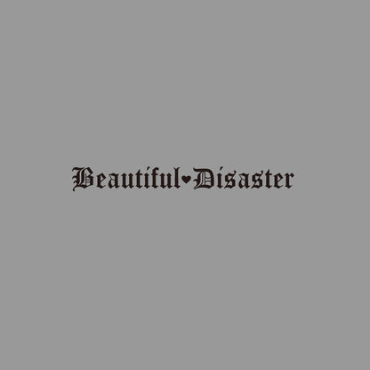 Beautiful Disaster Gothic Letter Vinyl Car Sticker JDM Modified Front and Rear Windshield Car Stickers Waterproof