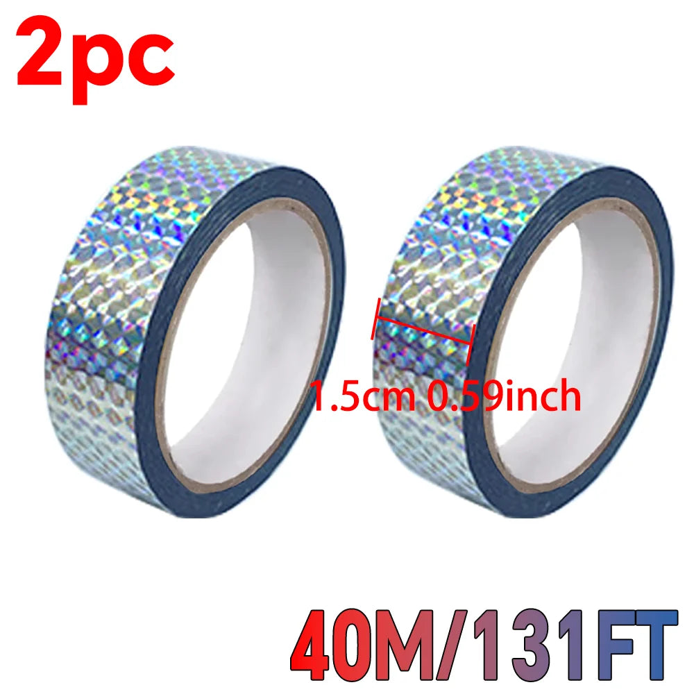 Holographic Laser Tape, Self-Adhesive Glittery Decorative Tape, Party Gift Packaging, DIY Hot Stamping Gold and Silver Stickers