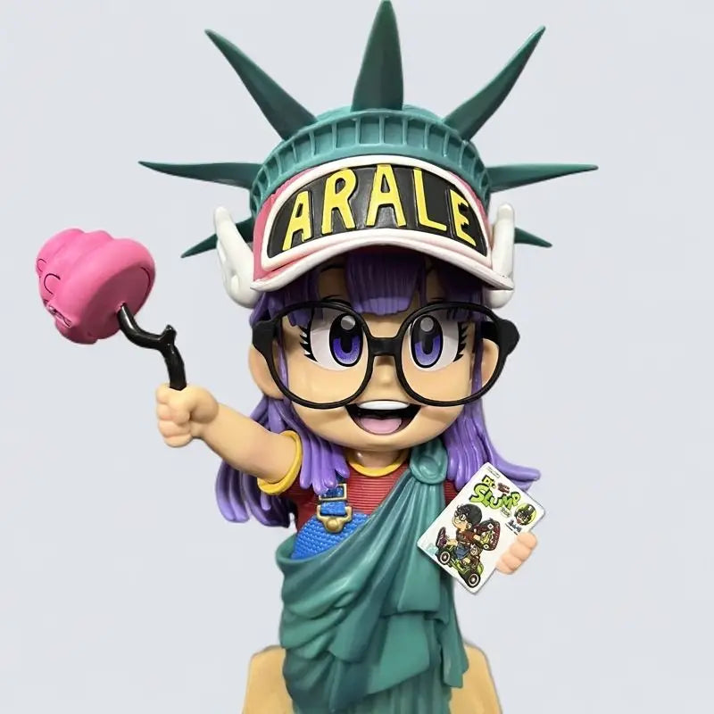 Dr. Slump Anime Figure Arale Figures Wealrh God Figurine Cute Girl Gk Statue Model Doll Collection Room Birthday Gifts Toy