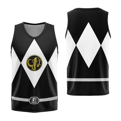 Bandai Periphery Power Rangers Gym Tank Top Anime Cosplay Costume Adult Kids Athleisure Vest Summer Quick-dry Soft Lightweight