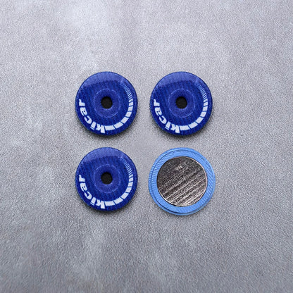 Kicarmod 1/64 10.5mm Alloy Model Wheels with Magnetic Hub Caps-with Rubber Tires for Tomica Custom Diecast Cars