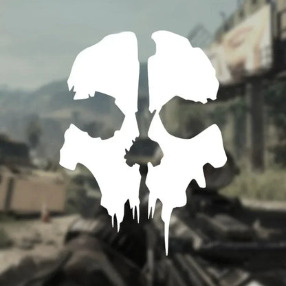 Call of Duty Ghost Head Skull Silhouette Car Sticker Waterproof Sunscreen Die Cut Window Trunk & Motorcycle Decal for Car Stylin