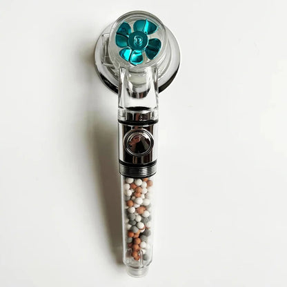 New Design Propeller Bathroom Shower Head High Pressure Water Saving With Adjustable Button Built-in Filter Handheld Shower Head