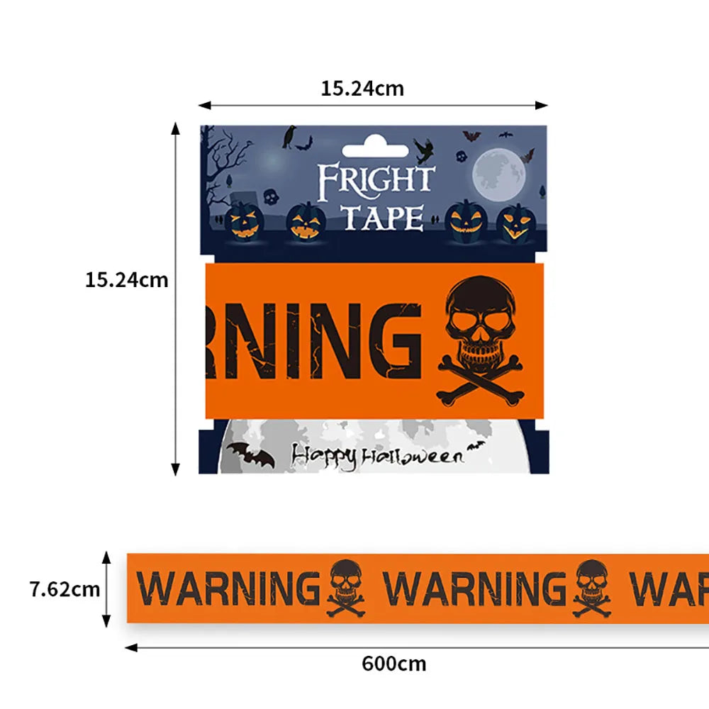 Halloween Decoration Tape,Warning Line,Warning Tape Signs,Window Wall Danger Decoration Props