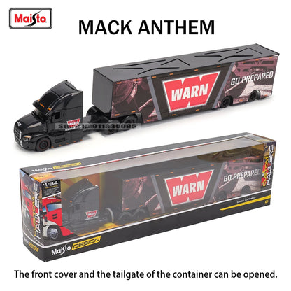 Maisto 1:64 MACK Anthem 2019 FORD LoneStar Transport Casting Manufacturing Trailer Model Simulation Model Alloy Car Collection