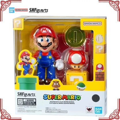 In Stock Genuine Bandai Super Mario Model Kit SHF Mario Anime Action Figure Collection Finished Model Toys Birthday Gifts
