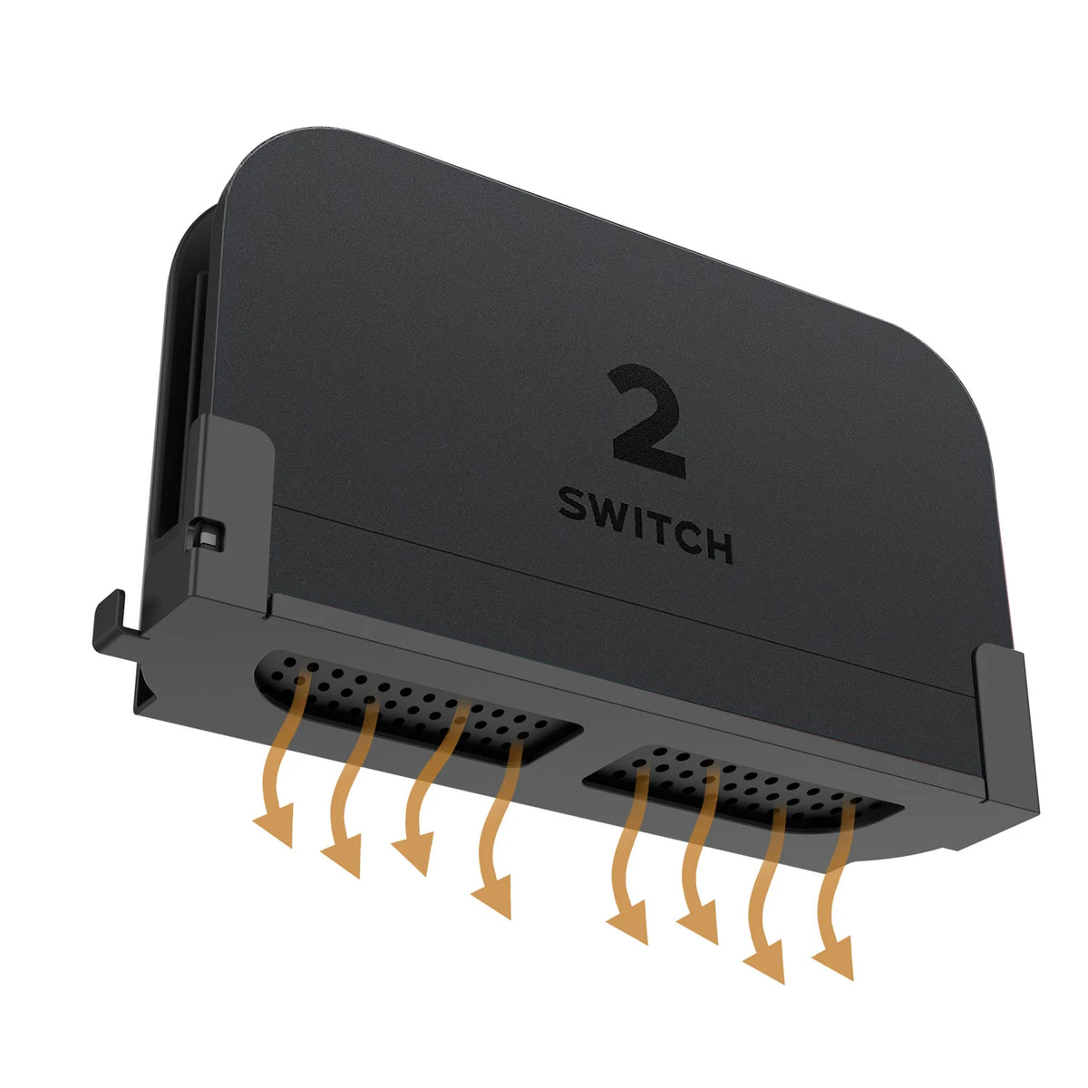 Metal Wall Mount Bracket for  Switch 2 Dock – Space-Saving Left Side TV Mount with Smooth Coated Edges