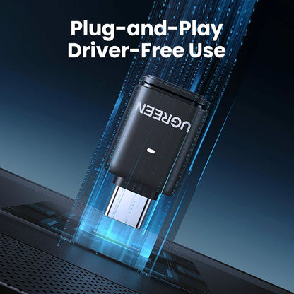 UGREEN USB C Type-C Bluetooth 5.3 Transmitter aptX HD AD Audio Adapter for PC PS5 PS4 Nintendo Switch Headset Speaker Mic