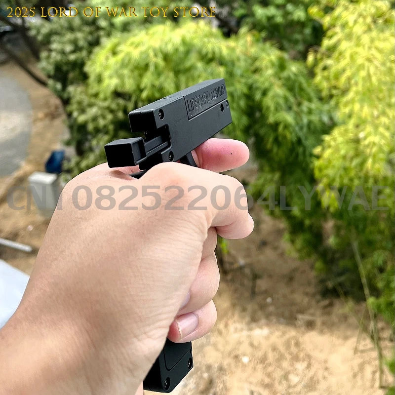 1-3pcs 2.0 Upgraded Lifecard Alloy Folding Gun Toy Soft Bullet Blaster Shooting Model Pistol For Adults Kids Christmas Gifts