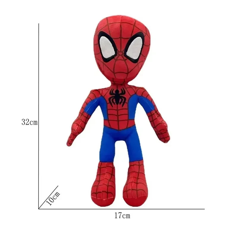 32CM Anime Avengers Spidermanes Plush Toys Into the Spider-Verse Gwen Peter Parker Noir Dolls Soft Stuffed Toy For Kids Gift