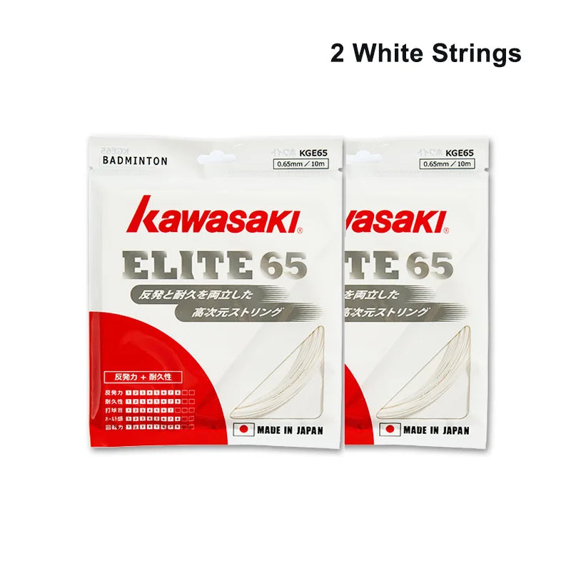 Kawasaki ELITE-65 Badminton String 0.65mm High-quality Elasticity Crisp Sound Badminton Accessory String