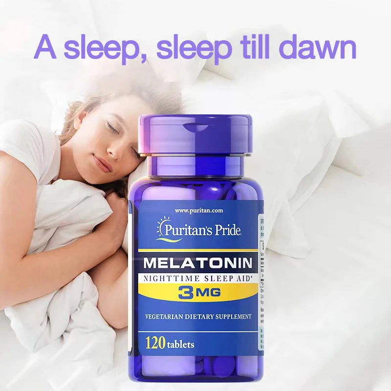 Free Shipping Original Melatonin Nighttime sleep aid 3mg 240 tablets