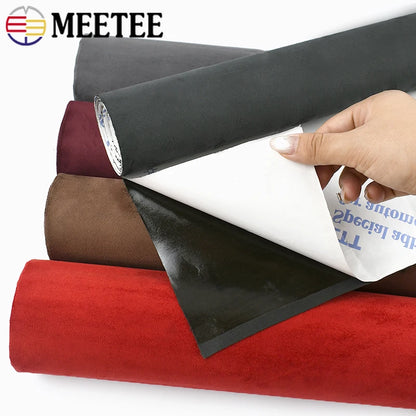 20x30cm 50*143cm Meetee Suede Fabric Self-adhesive Adhesive Cloth for Car Interior Modification Door Panel Workbench DIY Supply