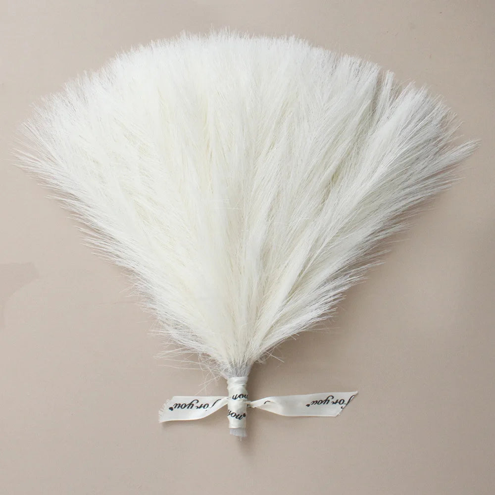10/50Pcs Pampas Grass Reed Artificial Plants Home Living Room Outdoor Garden Festival Wreath Wedding Bridal Bouquets DIY Decor