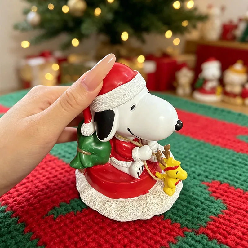 Snoopy Ornament Kawaii Cartoon Snoopy Christmas Theme Series Desktop Ornament For Girls Office Desktop Decoration Home Decoratio