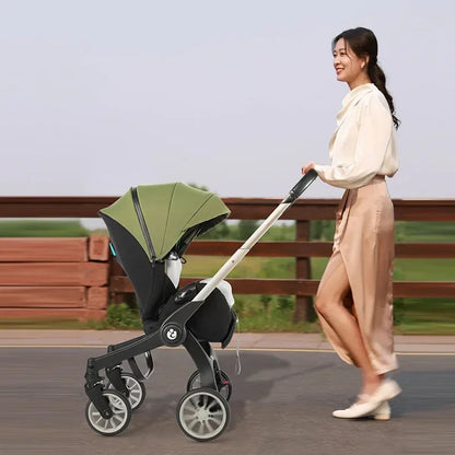 New Baby Stroller 4in1 Multi-function Car Seat Four-wheel Stroller Folded Baby Carries Baby Stroller 3 in 1 Portable